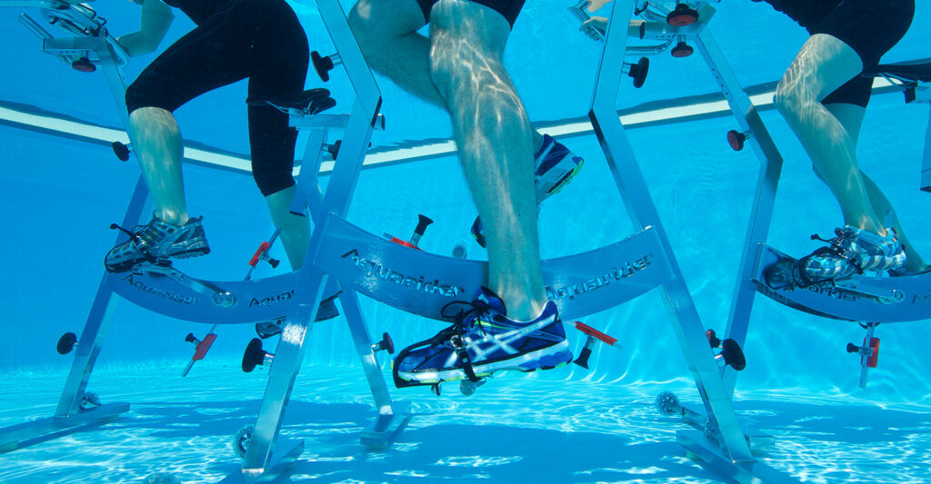 AquaCycling unter Wasser